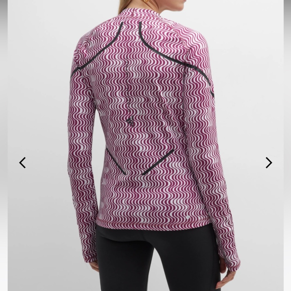 Adidas By Stella McCartney TruePurpose fitted  printed long sleeve top - Picture 6 of 11